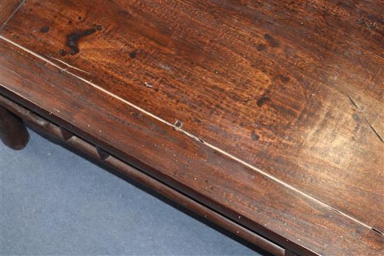 A Chinese poplar low table Kang W.81cm